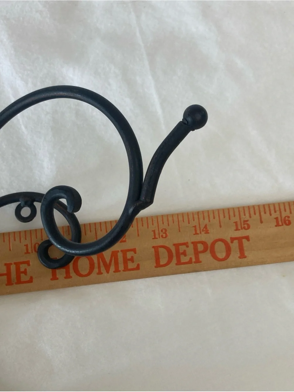 Black Decorative Metal Wall Hook for coats, jewelry hats etc. Brand Unspecified